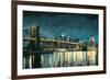 Bright City Lights Blue I-James Wiens-Framed Art Print