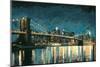 Bright City Lights Blue I-James Wiens-Mounted Art Print