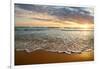 Bright Cloudy Sunset in the Calm Ocean-Givaga-Framed Photographic Print