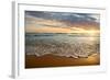 Bright Cloudy Sunset in the Calm Ocean-Givaga-Framed Photographic Print