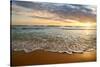 Bright Cloudy Sunset in the Calm Ocean-Givaga-Stretched Canvas