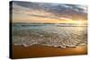 Bright Cloudy Sunset in the Calm Ocean-Givaga-Stretched Canvas