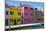 Bright Colored Homes Along Canal, Burano, Italy-Terry Eggers-Mounted Photographic Print