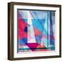Bright Colorful Abstract Background of the Various Elements on Watercolor Background-Tanor-Framed Art Print