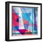 Bright Colorful Abstract Background of the Various Elements on Watercolor Background-Tanor-Framed Art Print