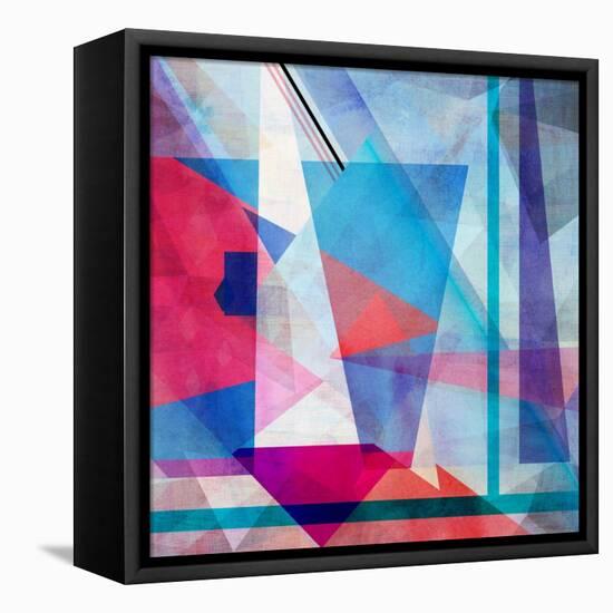 Bright Colorful Abstract Background of the Various Elements on Watercolor Background-Tanor-Framed Stretched Canvas