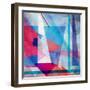 Bright Colorful Abstract Background of the Various Elements on Watercolor Background-Tanor-Framed Art Print