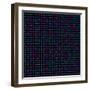 Bright Colorful Dots on a Dark Background-Leone_V-Framed Art Print