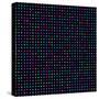 Bright Colorful Dots on a Dark Background-Leone_V-Stretched Canvas