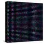 Bright Colorful Dots on a Dark Background-Leone_V-Stretched Canvas