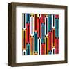 Bright Colorful Grunge Pattern-null-Framed Art Print