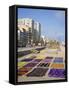 Bright Fabrics on Ipanema Beach in Rio De Janeiro, Brazil, South America-Renner Geoff-Framed Stretched Canvas