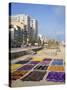 Bright Fabrics on Ipanema Beach in Rio De Janeiro, Brazil, South America-Renner Geoff-Stretched Canvas