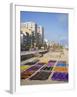 Bright Fabrics on Ipanema Beach in Rio De Janeiro, Brazil, South America-Renner Geoff-Framed Photographic Print