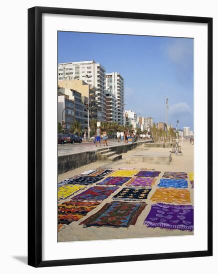 Bright Fabrics on Ipanema Beach in Rio De Janeiro, Brazil, South America-Renner Geoff-Framed Photographic Print