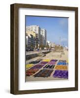 Bright Fabrics on Ipanema Beach in Rio De Janeiro, Brazil, South America-Renner Geoff-Framed Photographic Print