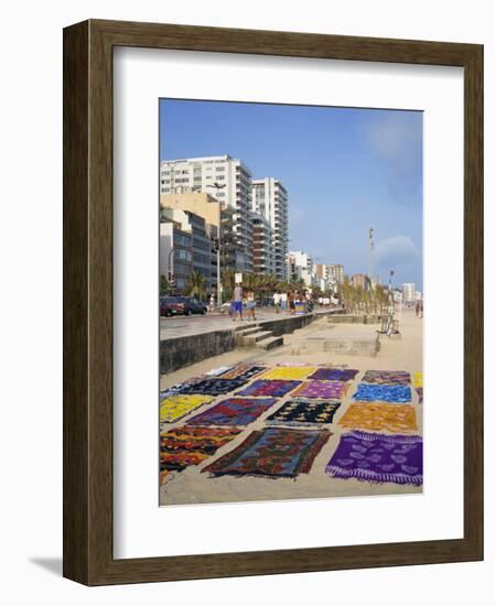 Bright Fabrics on Ipanema Beach in Rio De Janeiro, Brazil, South America-Renner Geoff-Framed Photographic Print