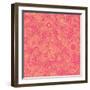 Bright Floral Pattern-smilewithjul-Framed Art Print