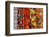 Bright floral tapestries for sale in Hopkins, Belize-Mark Williford-Framed Photographic Print