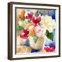 Bright Flower Basket-Lanie Loreth-Framed Art Print