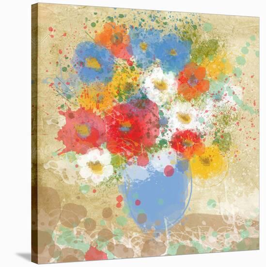 Bright Flowers-Irena Orlov-Stretched Canvas