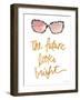 Bright Future Shades Dotted-Lanie Loreth-Framed Art Print