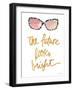 Bright Future Shades Dotted-Lanie Loreth-Framed Art Print