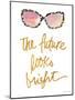 Bright Future Shades Dotted-Lanie Loreth-Mounted Art Print