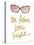 Bright Future Shades Dotted-Lanie Loreth-Stretched Canvas