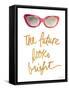 Bright Future Shades Red-Lanie Loreth-Framed Stretched Canvas