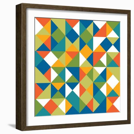 Bright Geometrics II-N. Harbick-Framed Art Print