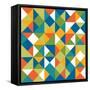Bright Geometrics II-N. Harbick-Framed Stretched Canvas