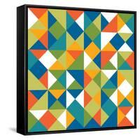 Bright Geometrics II-N. Harbick-Framed Stretched Canvas