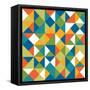 Bright Geometrics II-N. Harbick-Framed Stretched Canvas