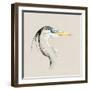 Bright Heron Sketch I-Emma Caroline-Framed Art Print