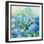 Bright Hydrangea II-Julia Purinton-Framed Art Print