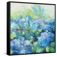 Bright Hydrangea II-Julia Purinton-Framed Stretched Canvas