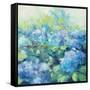 Bright Hydrangea II-Julia Purinton-Framed Stretched Canvas