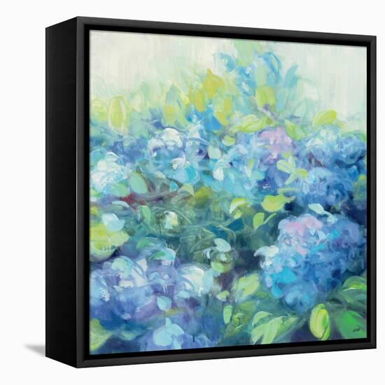Bright Hydrangea II-Julia Purinton-Framed Stretched Canvas