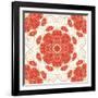 Bright Lace Pattern-elein-Framed Art Print