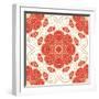 Bright Lace Pattern-elein-Framed Art Print