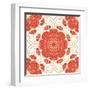 Bright Lace Pattern-elein-Framed Art Print