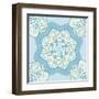 Bright Lace Pattern-elein-Framed Art Print