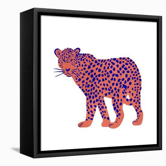 Bright Leopard I-Emma Scarvey-Framed Stretched Canvas