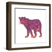 Bright Leopard I-Emma Scarvey-Framed Art Print