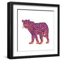 Bright Leopard I-Emma Scarvey-Framed Art Print