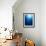 Bright Light Shooting To Surface of Deep Blue Sea with Trail of Bubbles-null-Framed Photographic Print displayed on a wall