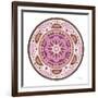 Bright Mandala II-Farida Zaman-Framed Art Print