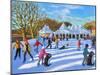 Bright morning,Hampton Court Palace Ice Rink,London, 2018-Andrew Macara-Mounted Giclee Print