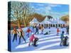 Bright morning,Hampton Court Palace Ice Rink,London, 2018-Andrew Macara-Stretched Canvas